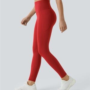 HALARA Vibrant Red High-Waisted Leggings